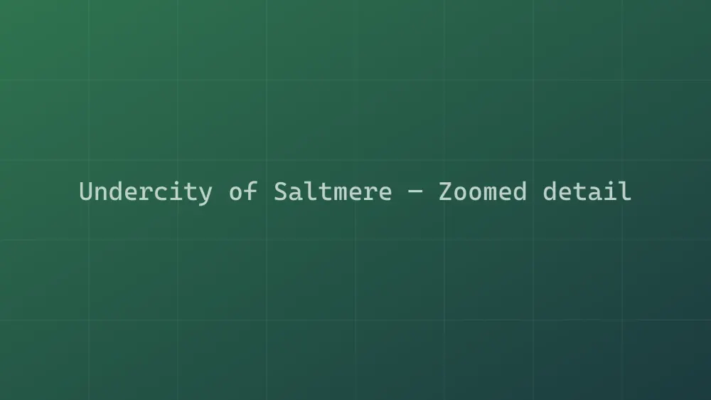 Undercity of Saltmere — Image 1
