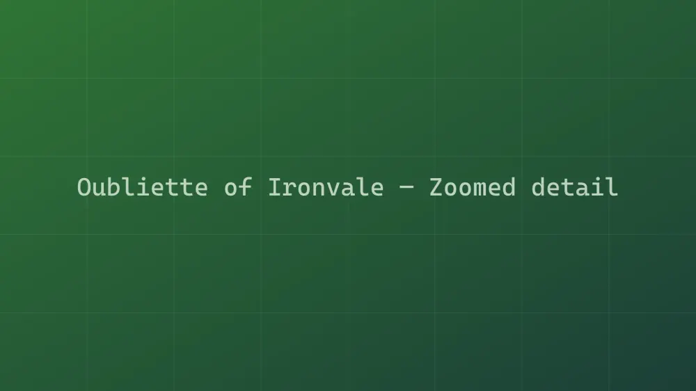 Oubliette of Ironvale — Image 1