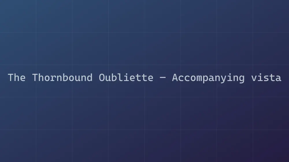 The Thornbound Oubliette — Image 2