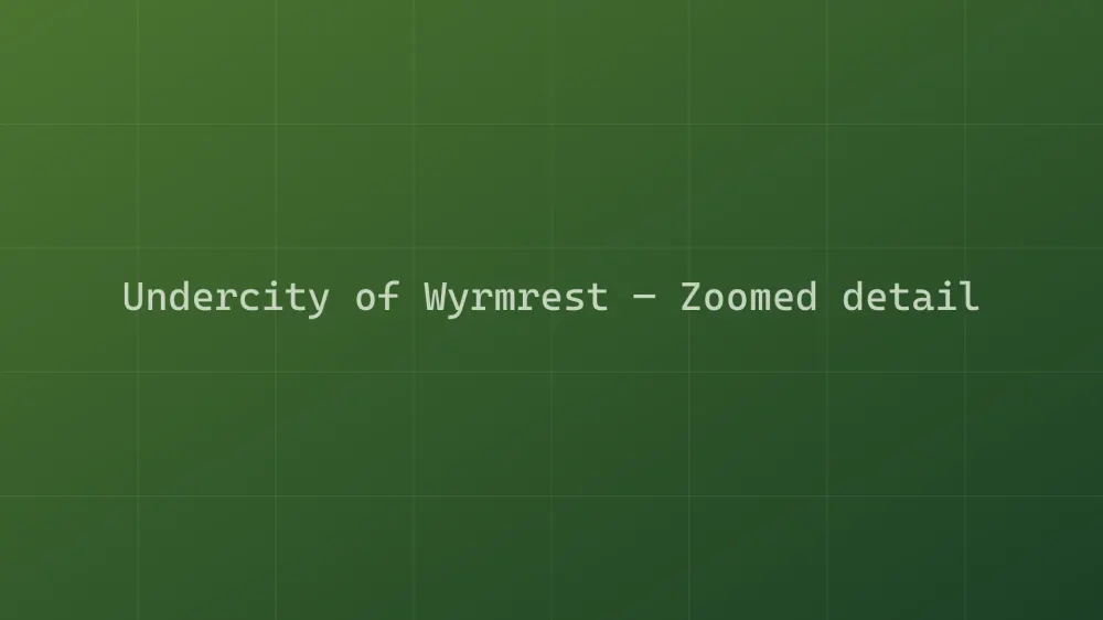 Undercity of Wyrmrest — Image 1