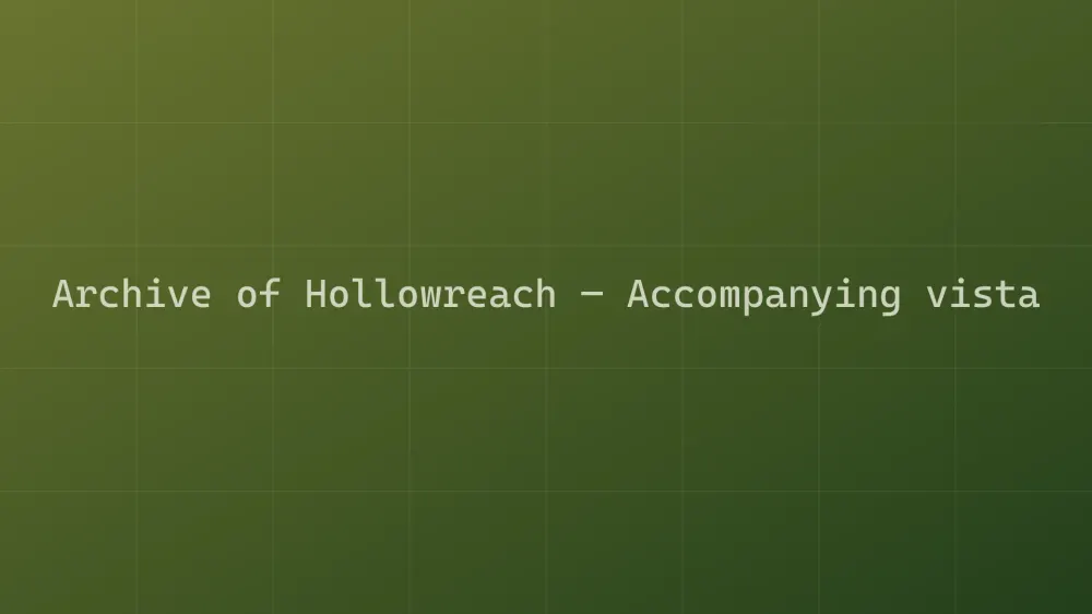 Archive of Hollowreach — Image 2