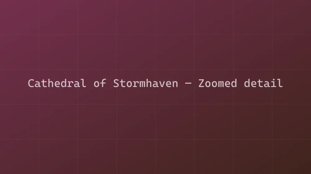 Cathedral of Stormhaven — Image 1