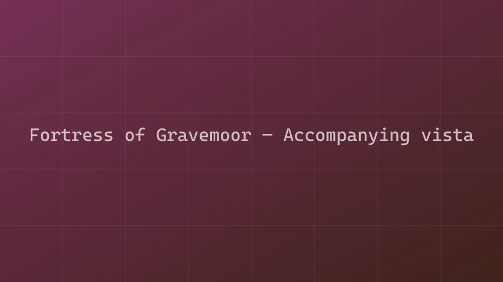 Fortress of Gravemoor — Image 2