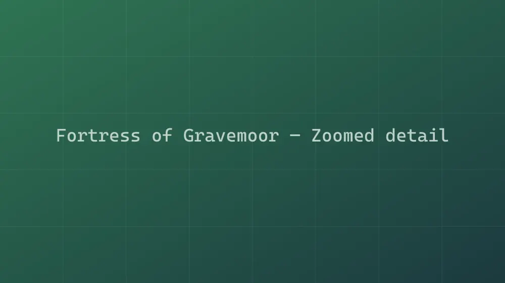 Fortress of Gravemoor — Image 1