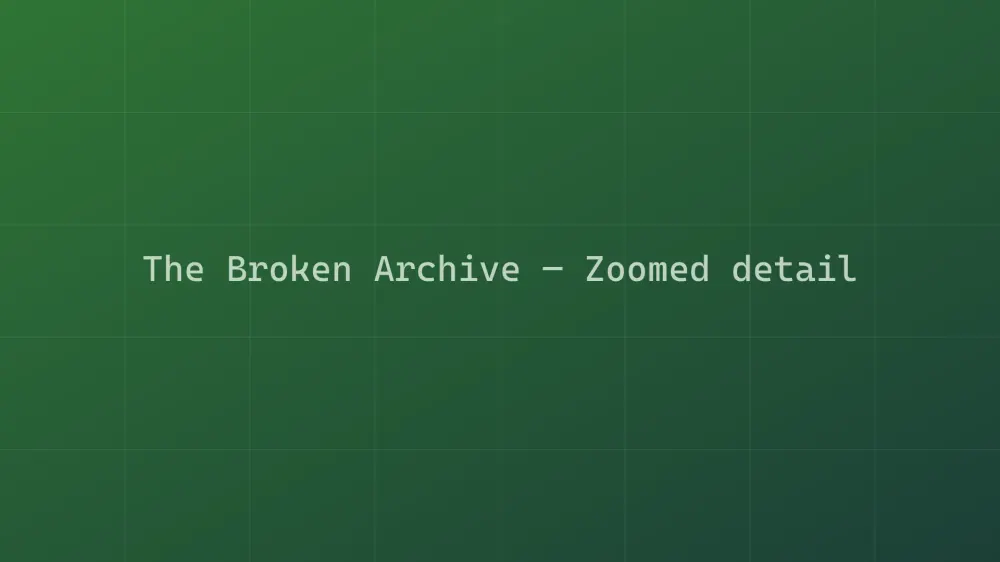 The Broken Archive — Image 1