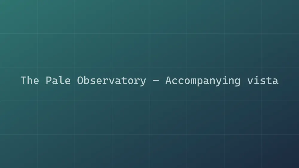The Pale Observatory — Image 2