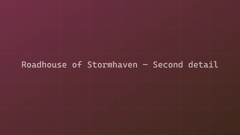 Roadhouse of Stormhaven — Image 5