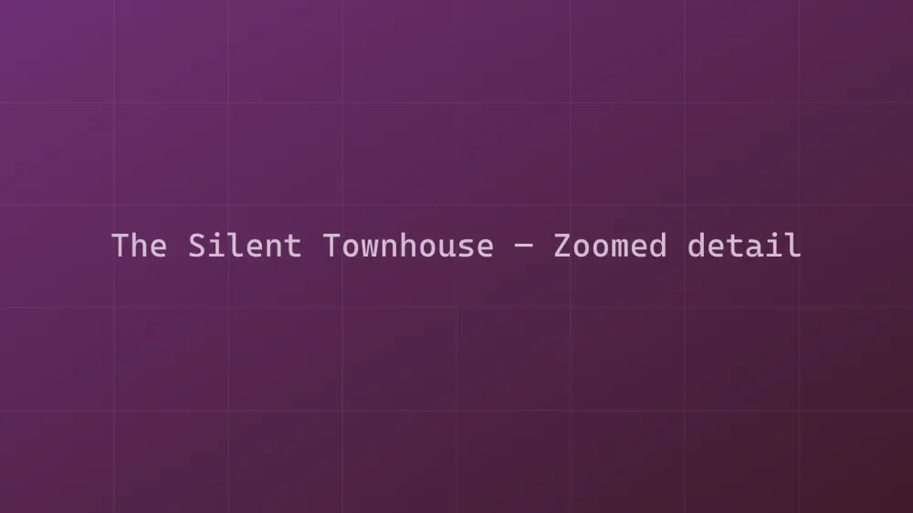 The Silent Townhouse — Image 1