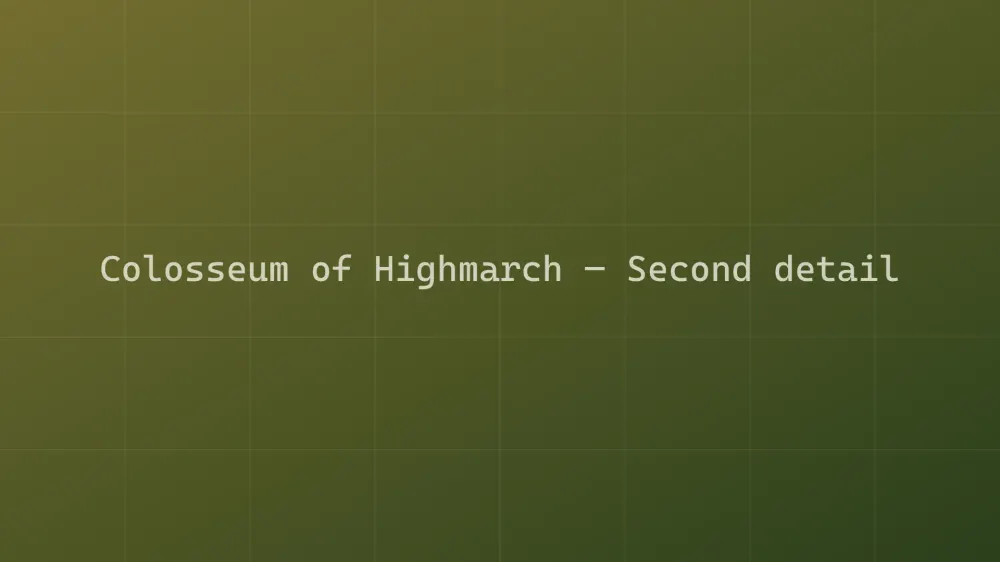 Colosseum of Highmarch — Image 5