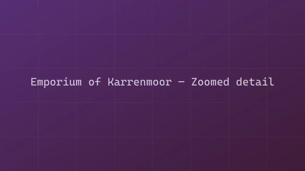 Emporium of Karrenmoor — Image 1