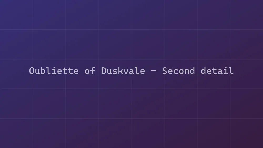Oubliette of Duskvale — Image 5