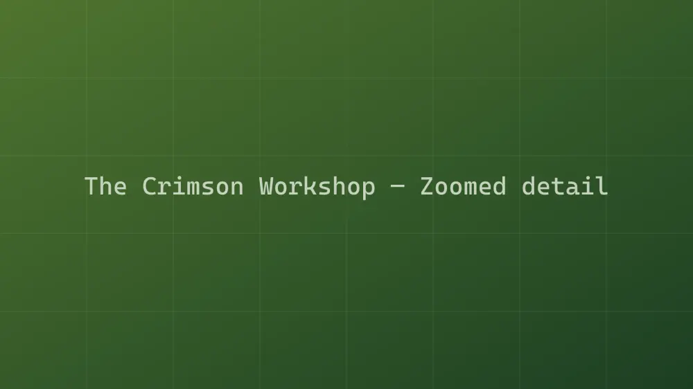 The Crimson Workshop — Image 1