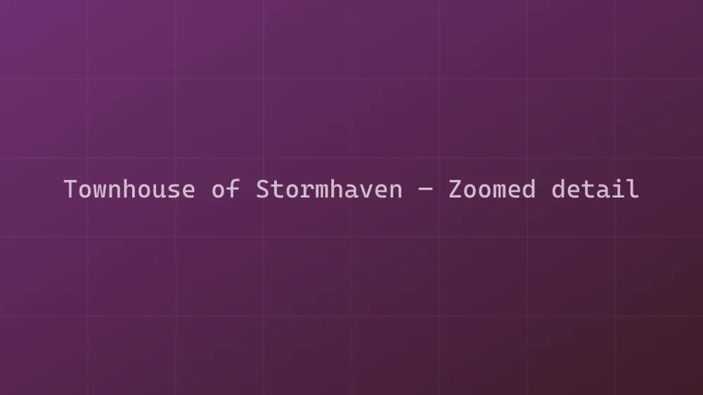 Townhouse of Stormhaven — Image 1