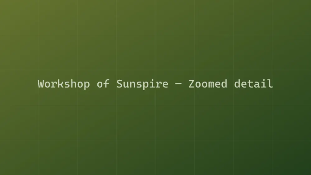 Workshop of Sunspire — Image 1