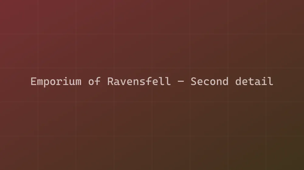 Emporium of Ravensfell — Image 5