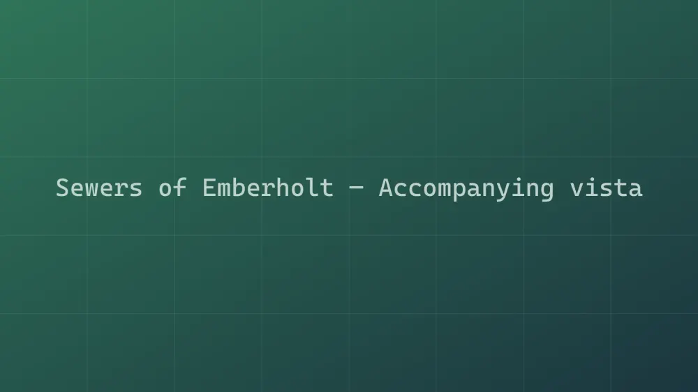 Sewers of Emberholt — Image 2