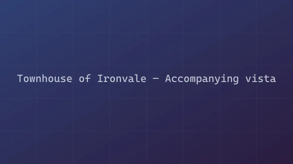 Townhouse of Ironvale — Image 2