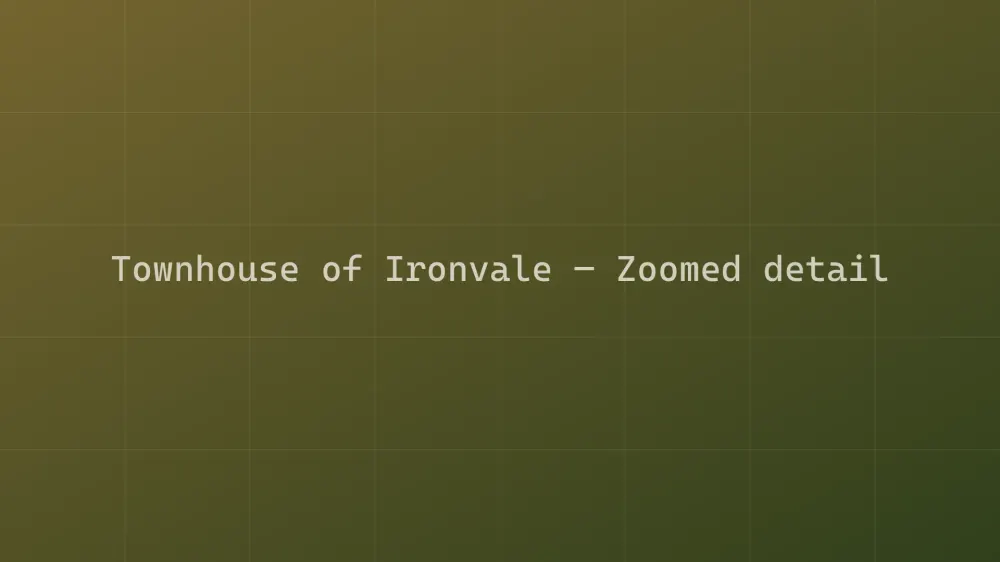 Townhouse of Ironvale — Image 1