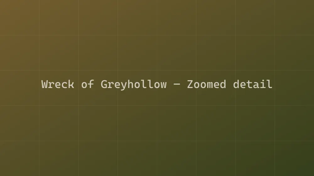 Wreck of Greyhollow — Image 1
