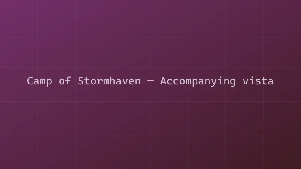 Camp of Stormhaven — Image 2