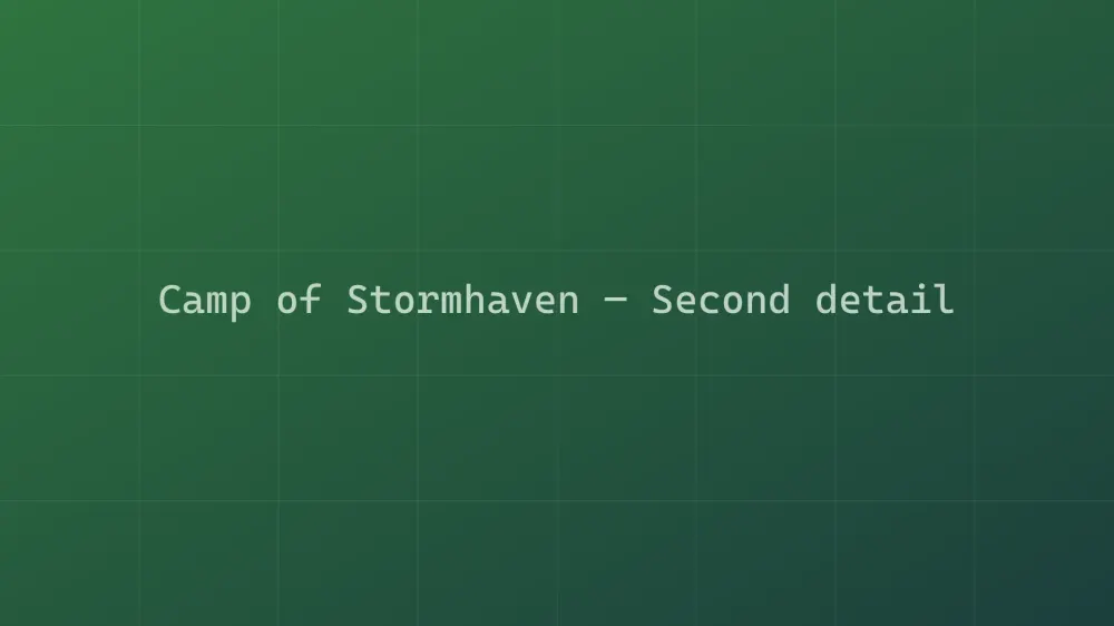 Camp of Stormhaven — Image 5