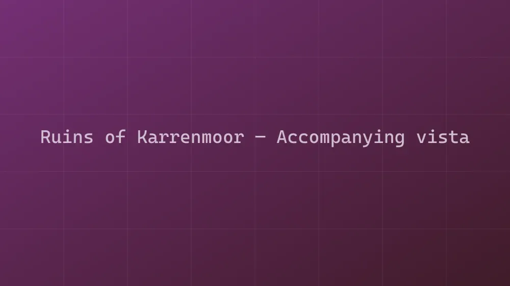 Ruins of Karrenmoor — Image 2