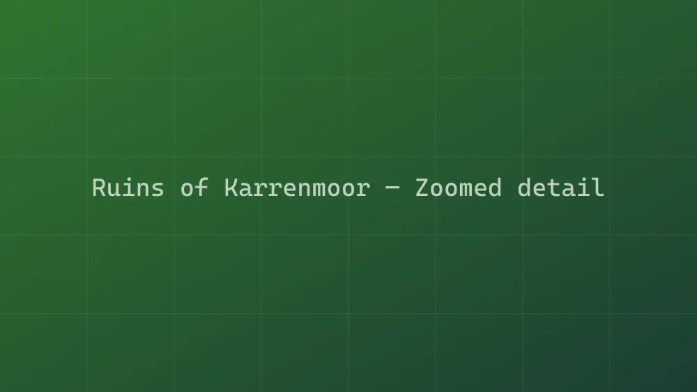 Ruins of Karrenmoor — Image 1