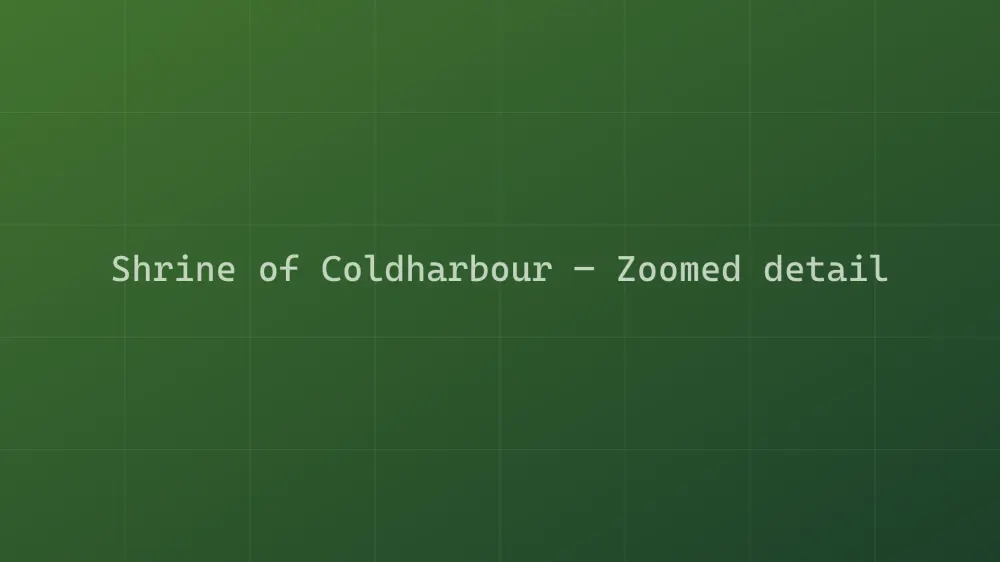 Shrine of Coldharbour — Image 1