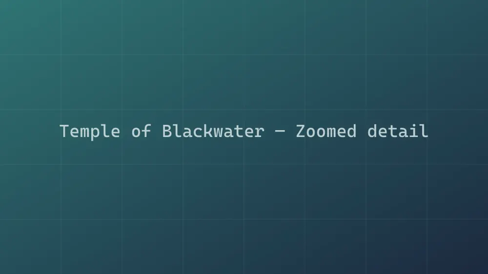 Temple of Blackwater — Image 1